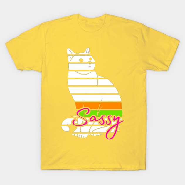 Sassy Cat T-Shirt by AlondraHanley